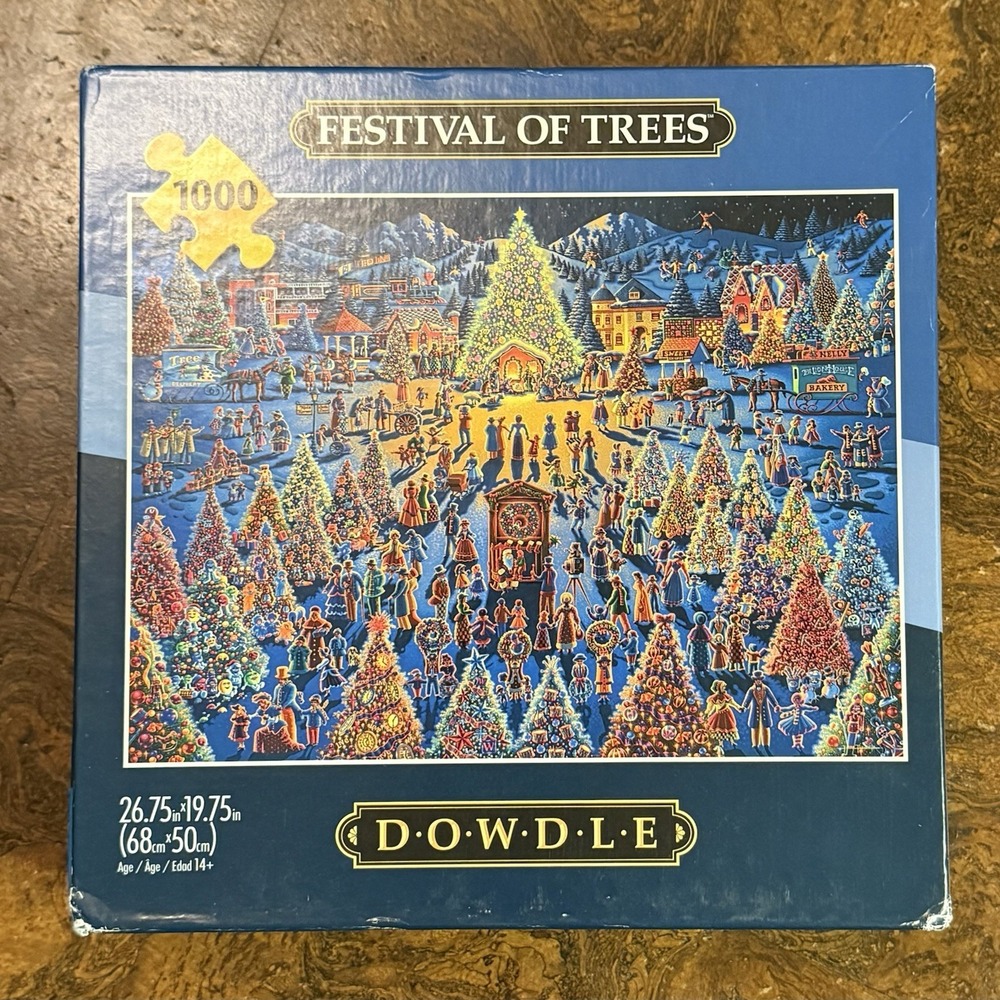 Festival Of Trees 1000 Pc Jigsaw Puzzle, Brand New-Sealed Box!